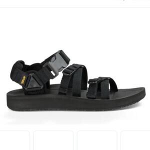 TEVA Black Strappy Alp Premier Sandal Mens 10 Outdoor Hiking Granola